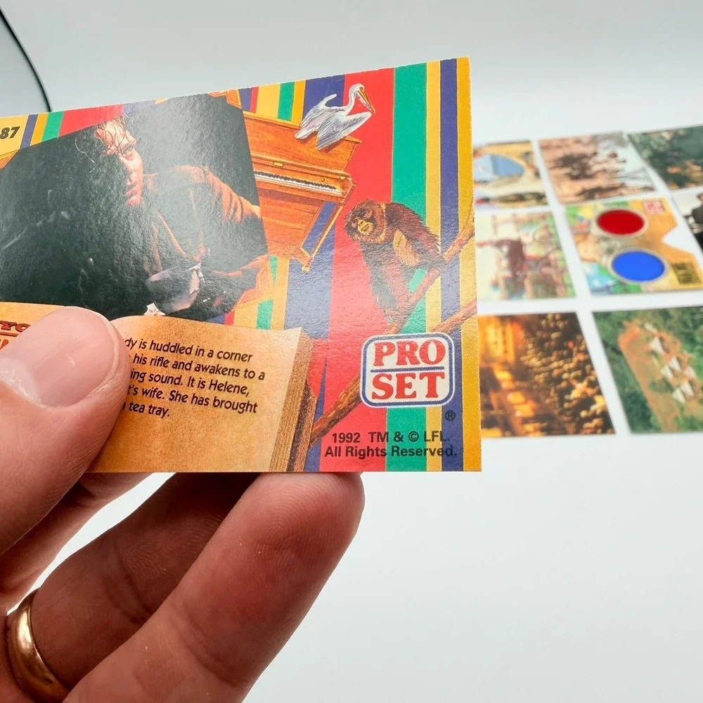 Pro Set Indiana Jones Trading Cards Unisex OS Multi Excellent 1992 21pc Lot